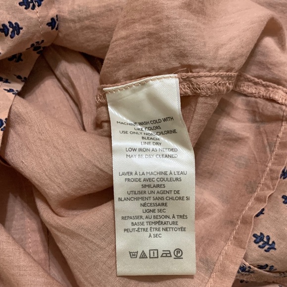 New Anthropologie Women’s Embroidered Mini Dress Blue Peach Coastal Cowgirl M - Picture 9 of 13